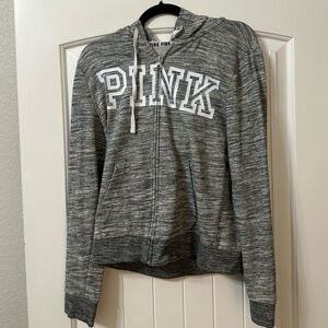 (2)PINK zip up hoodies